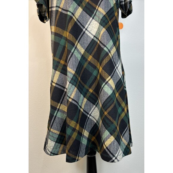Jessica Howard Cowl Neck Plaid Shift Dress Size Medium - Picture 10 of 14